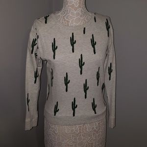 H&M Cactus Sweatshirt XS